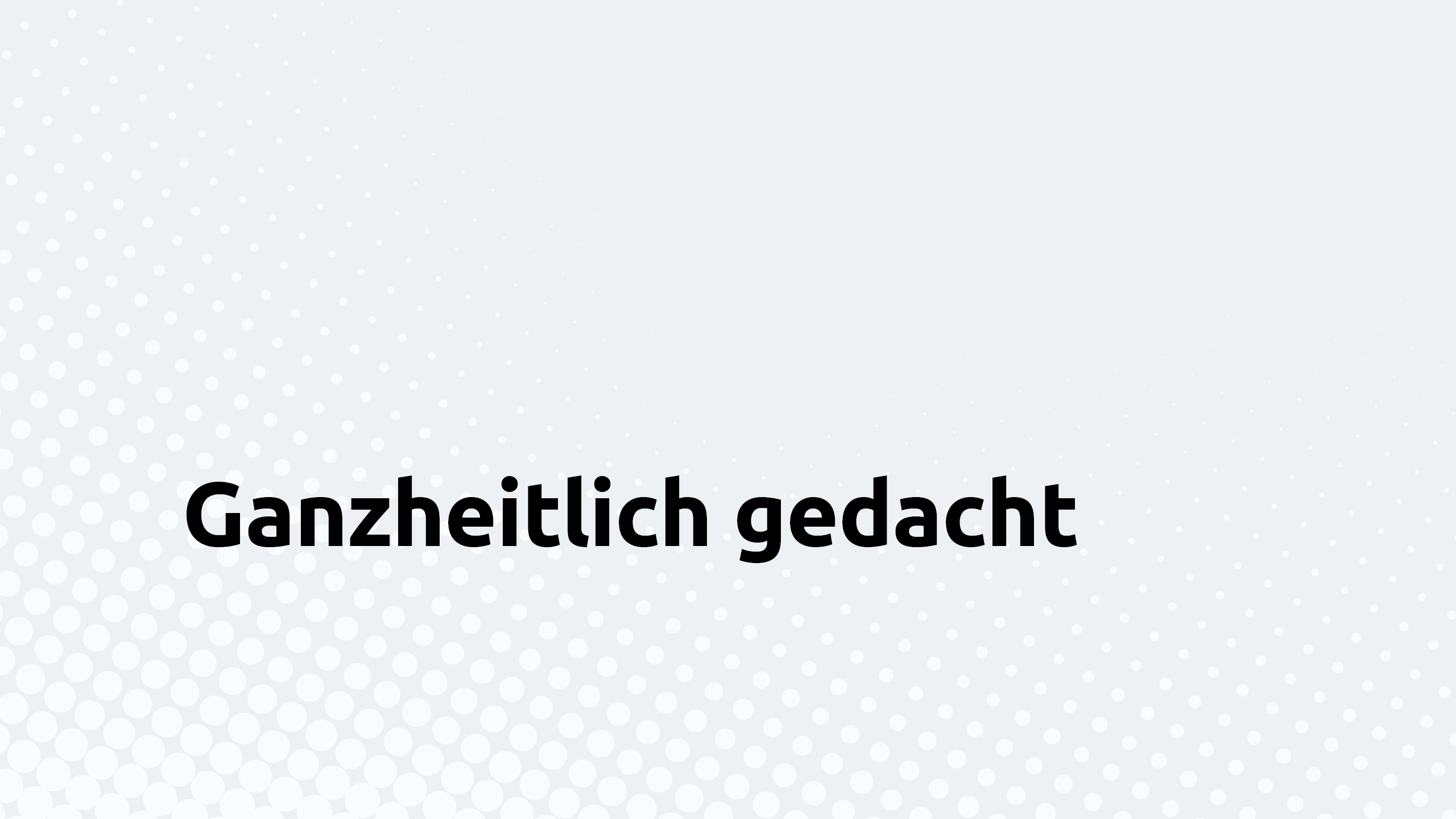 Minimalistisches Design mit dem Text