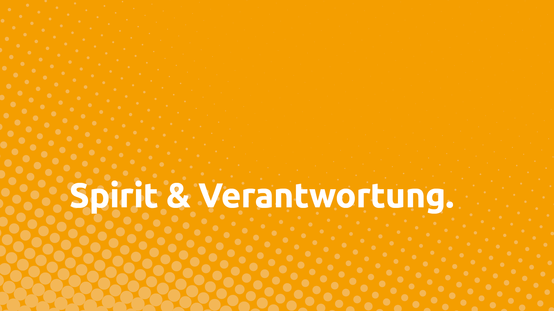 prego als Arbeitgeber 5 Hintergrund in Orange mit dem Text